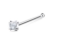 Stone Silver Bone Nose Stud NSKD-629